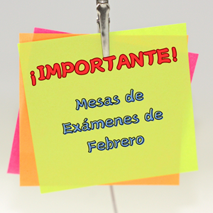 Mesas de Exámenes de Febrero